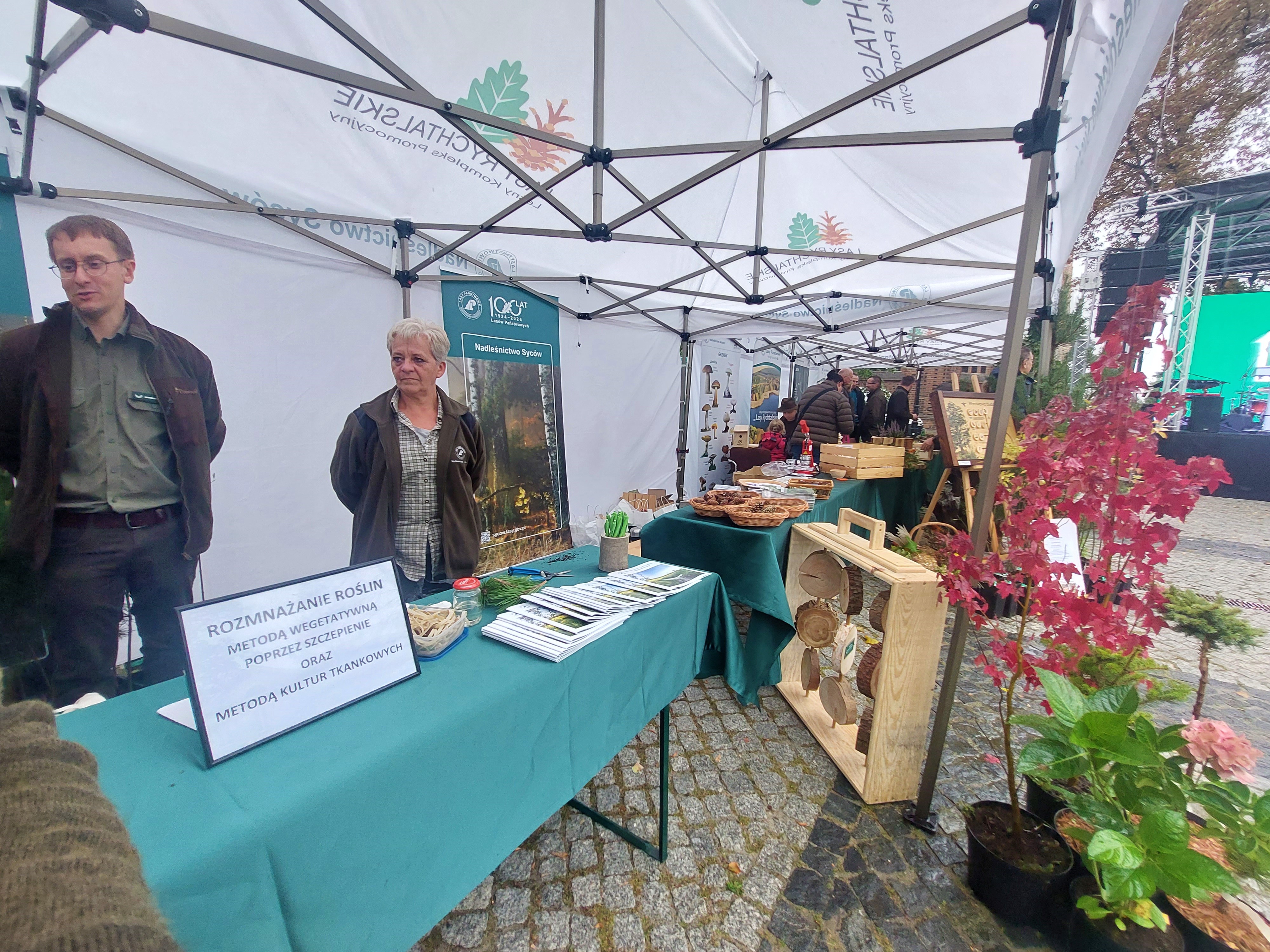 Zdjęcie przedstawia pracowników Arboretum Leśnego w Nadleśnictwie Syców. Fot. Martyna Kuźniak